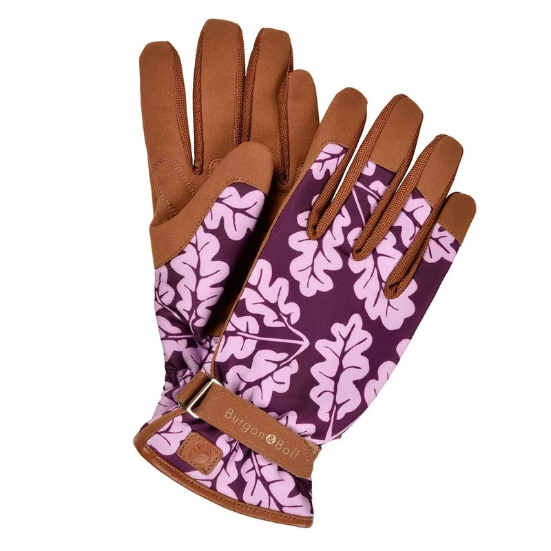 love-glove-women-s-gardening-gloves-oak-leaf-plum ‘Love the Glove’ Women’s Gardening Gloves, Oak Leaf Plum