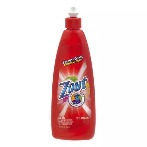 Zout No Scent Laundry Stain Remover Liquid 12 oz, Pack of 12